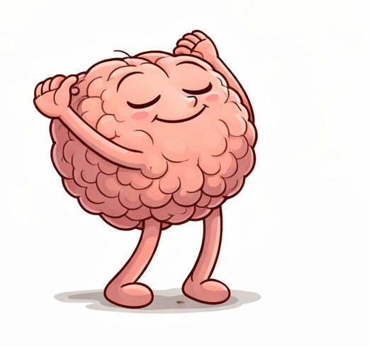 cerveau étiré calme anxiété