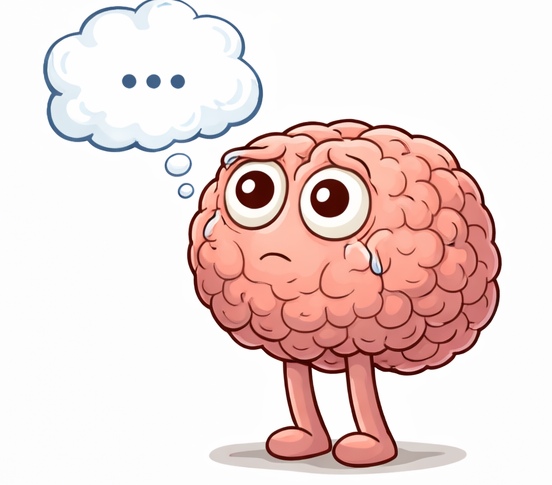 cerveau pensant calme anxiété